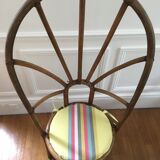 4 bamboo chairs