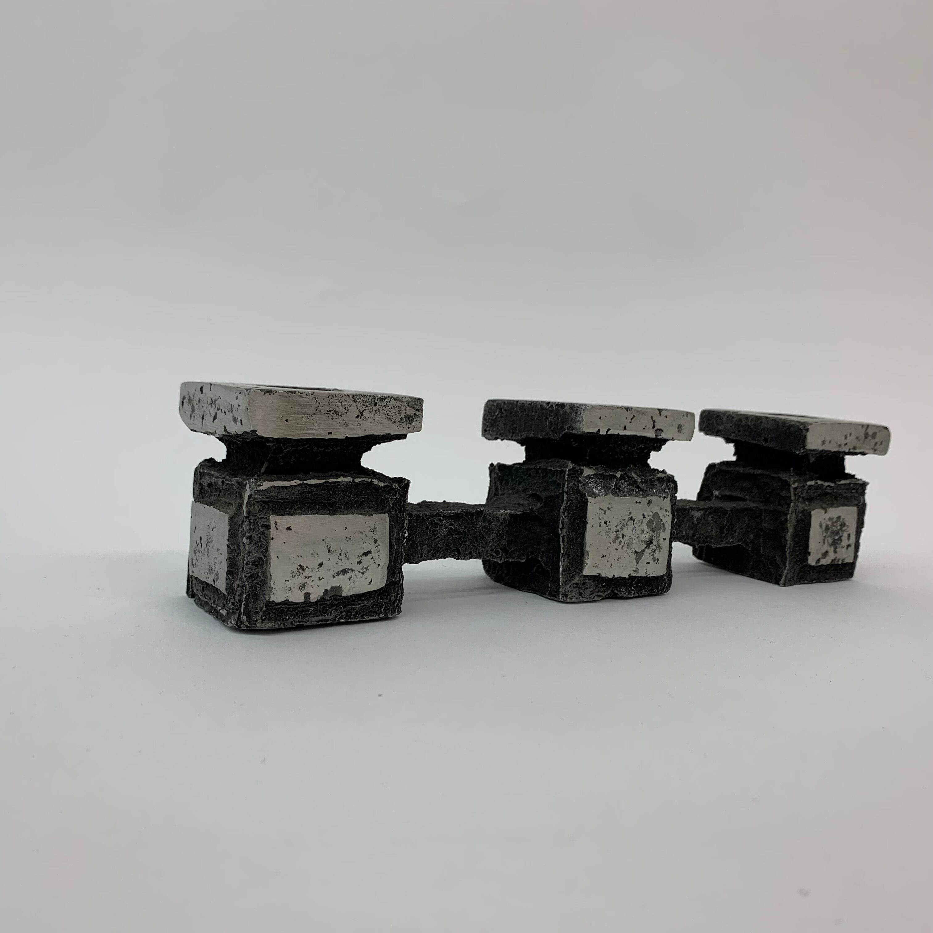 Mid-century design brutalist candle holder , 1970’s