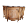 Buffet molded oak and carved marble top