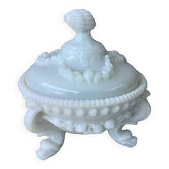 Opaline de Portieux Vallerysthal drageoir - Opaline de foire française