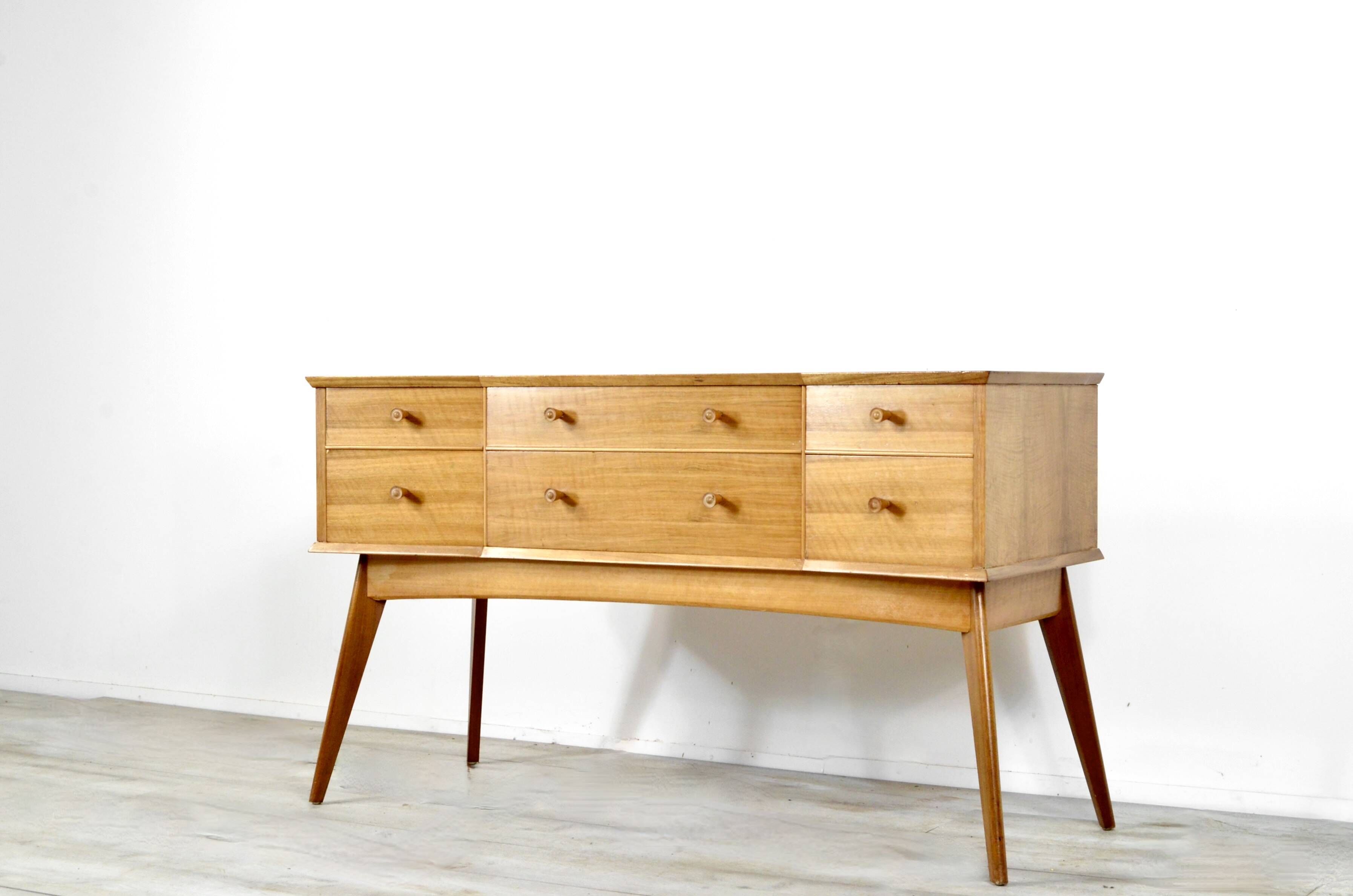Walnut sideboard by alfred cox of great britain