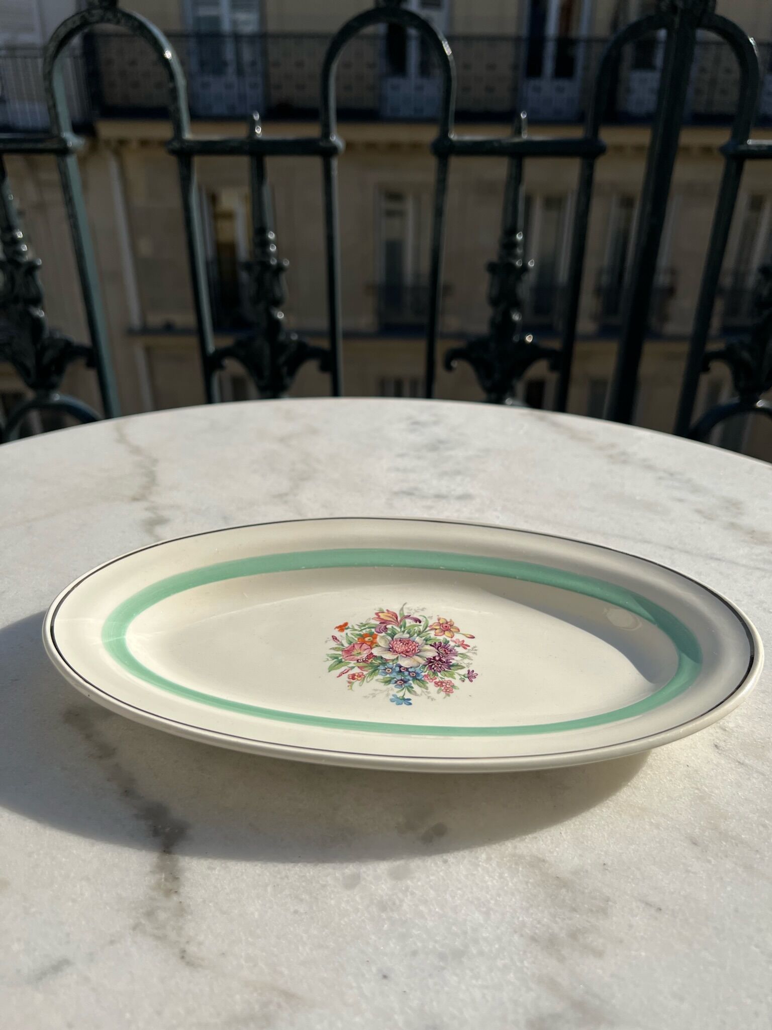 Floral pattern dishes