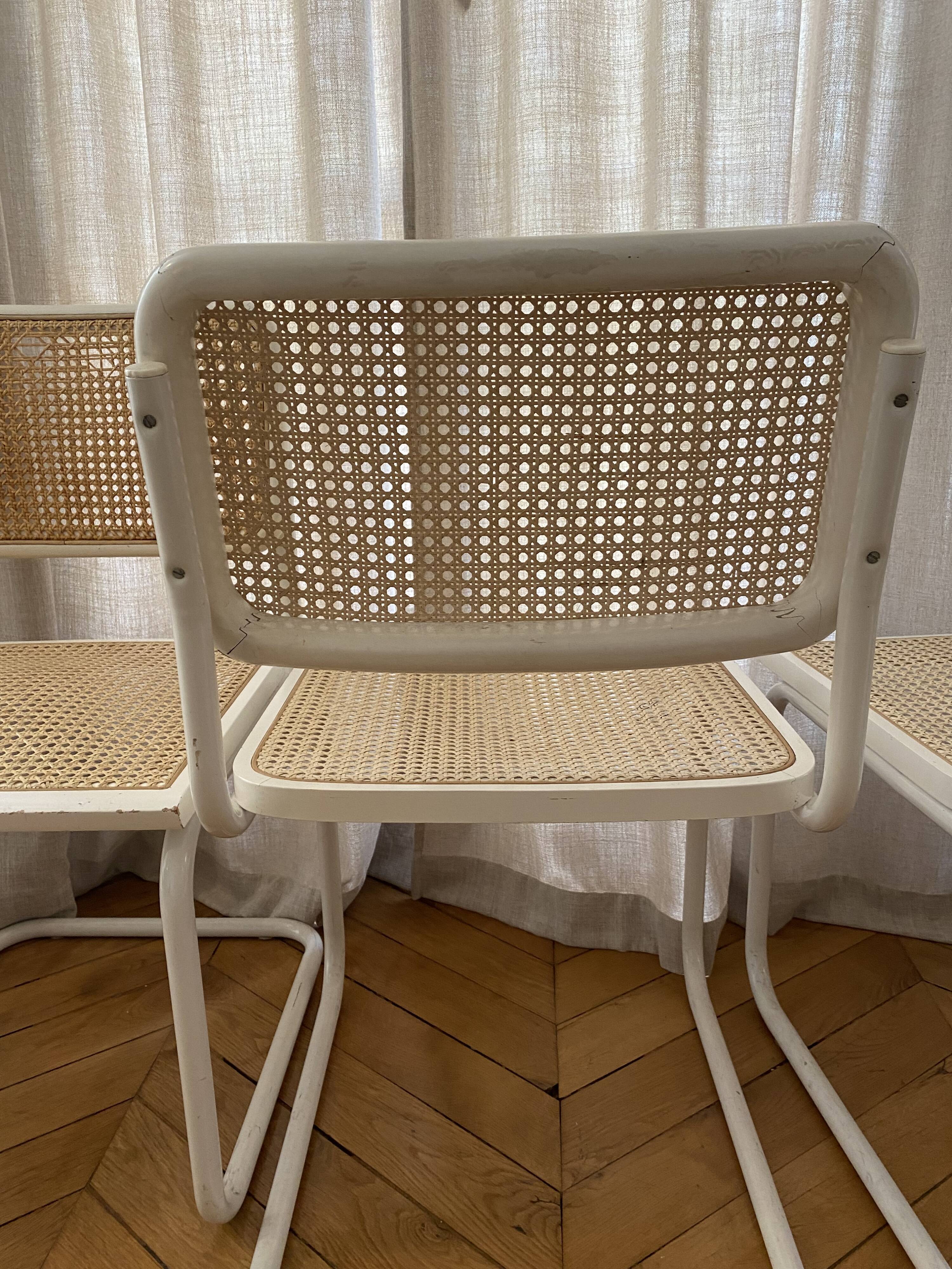 Set of 4 Marcel Breuer chairs