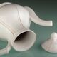 White teapot Henriot Quimper