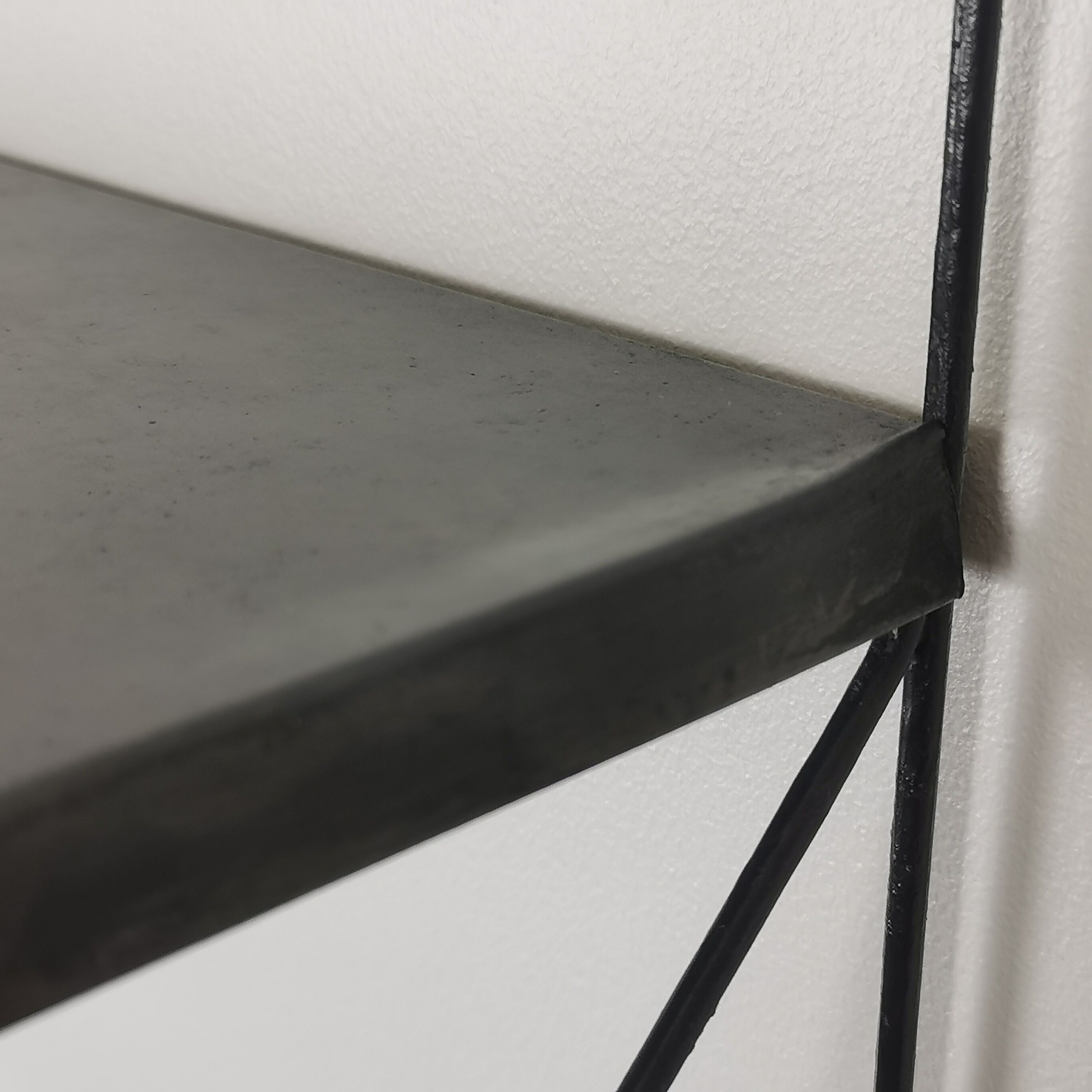 Vintage metal shelf