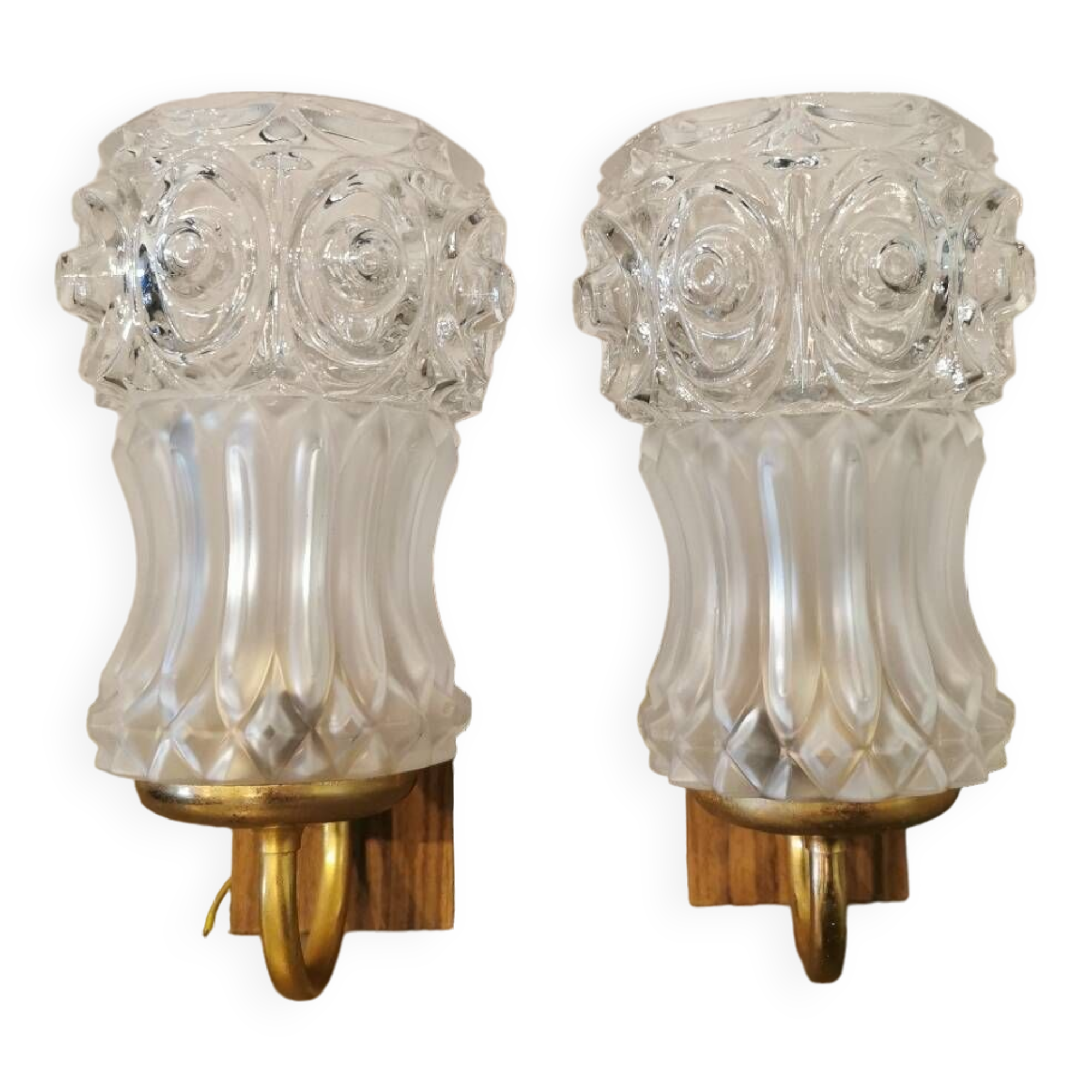 Pair of vintage 60s wall lights