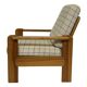 Vintage armchair set of 2 pinewood pine 70s design