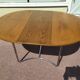 Table à manger en bois et acier chromé - Allemagne - Theobald Mobel - design