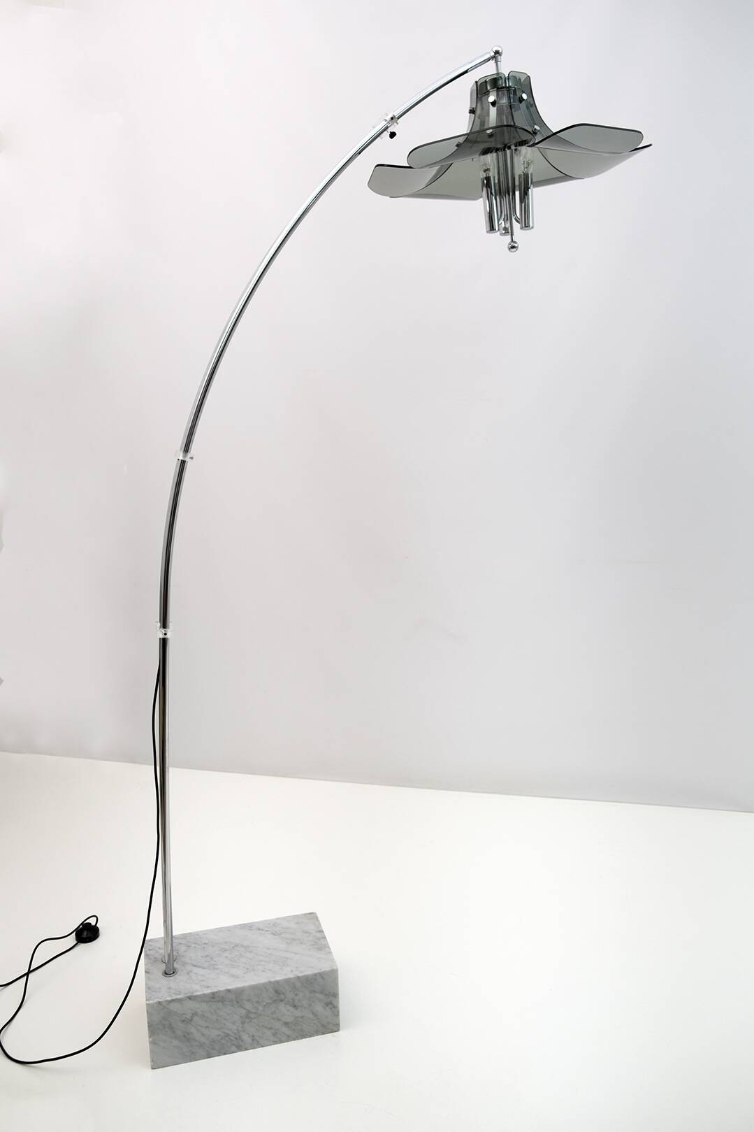 Fontana Arte Vintage Italian Arc Floor Lamp, 1970s