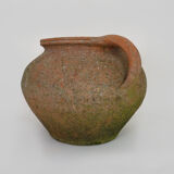 Old round jar with double handles. Year 70