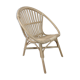 Rattan shell armchair