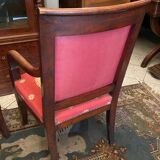 Period armchair Restoration in solid carved mahogany
