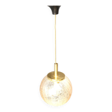 Globe pendant light by Glashutte Limburg, 1960s