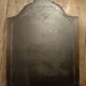 Antique shaped mirror, wood and bronze