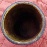 Vase rouleau en ceramique monogrammé C.l, a identifier