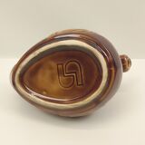 Brown duck-shaped jug in ceramic Sarreguemines