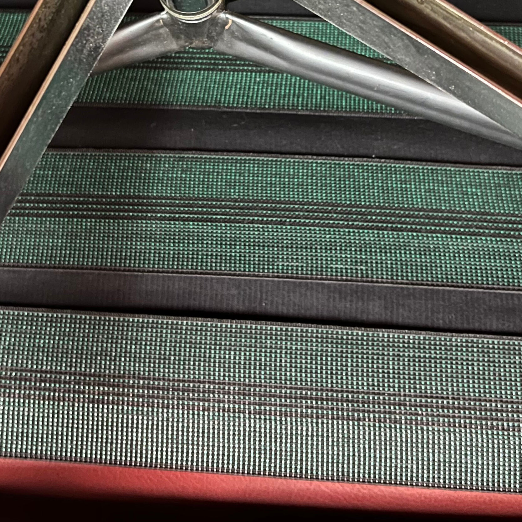 Pair of leather lounge chairs