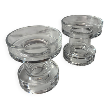 Bougeoirs verre design