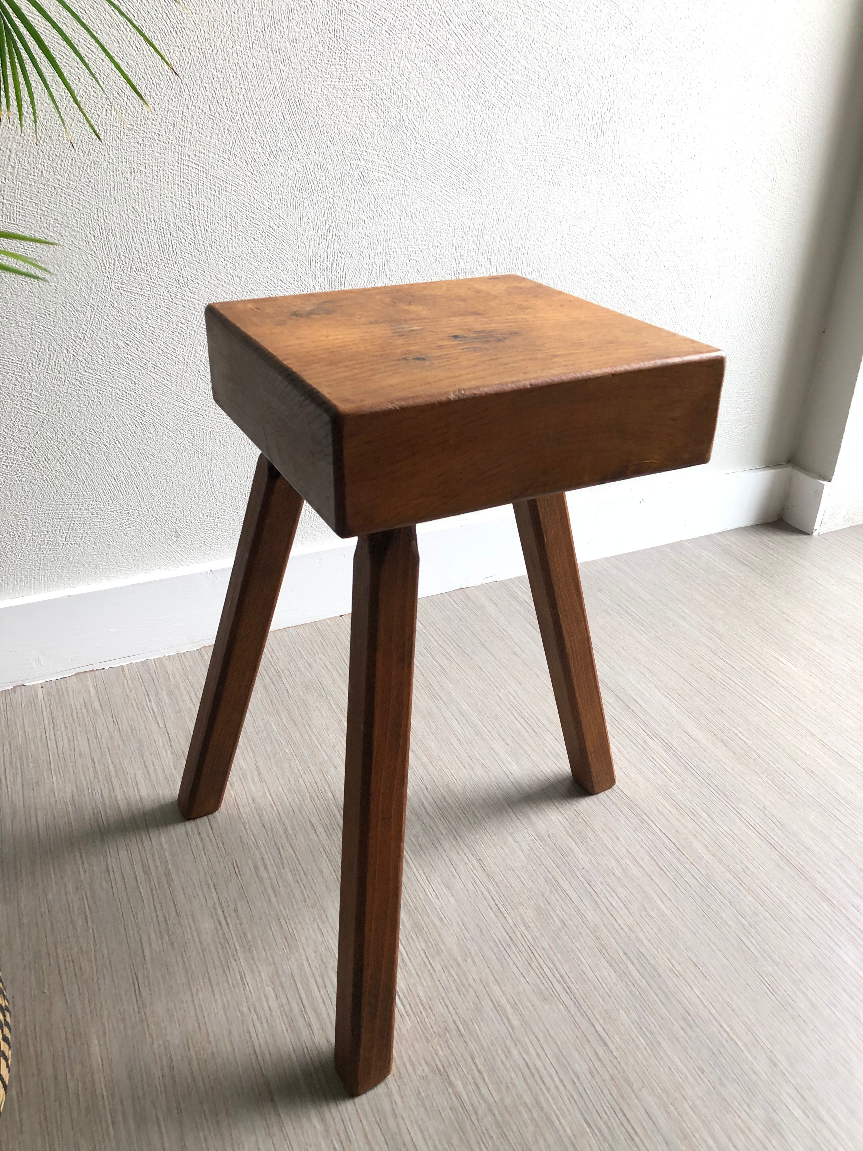 Tripod wooden stool