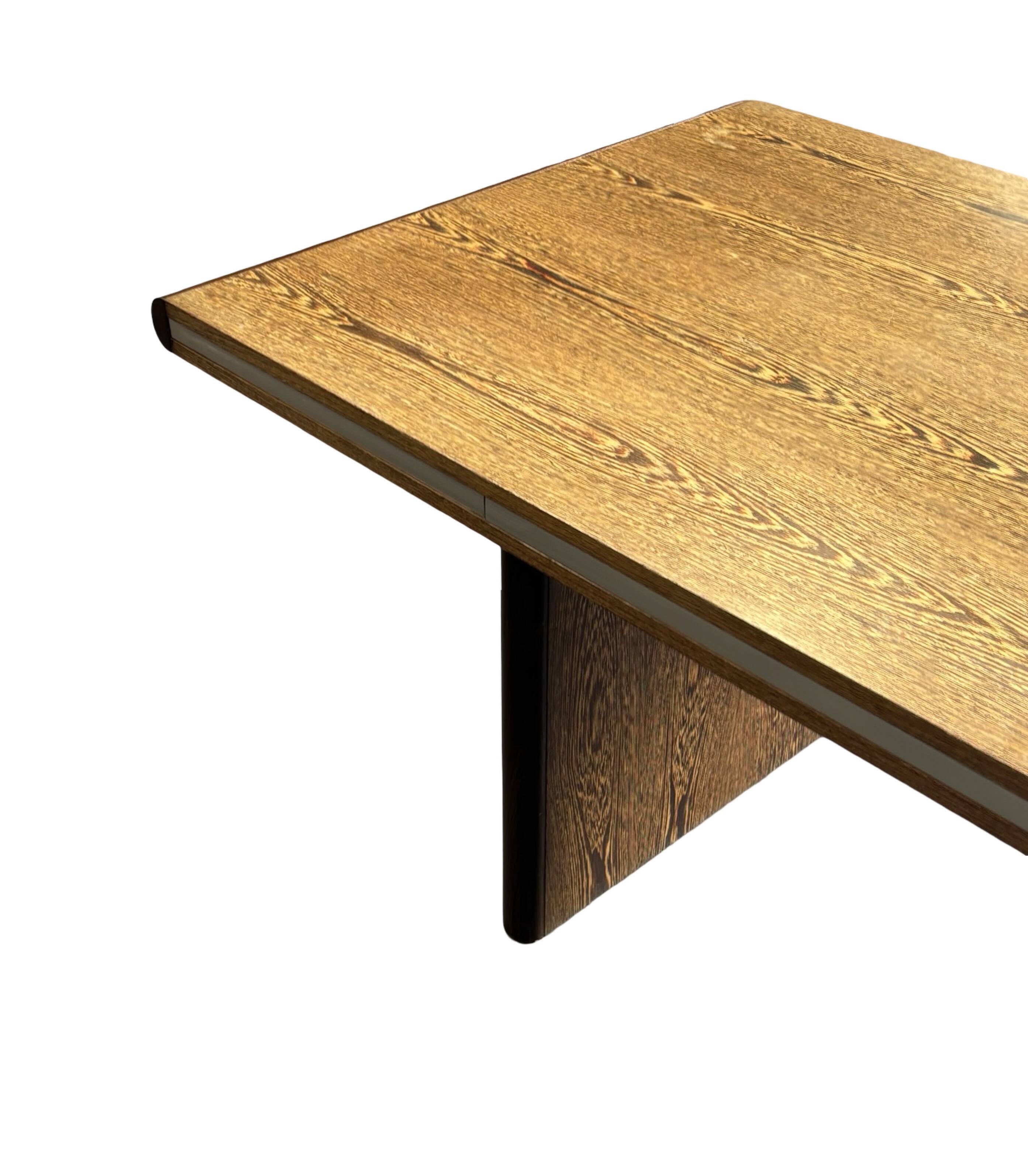 Vintage executive desk - large desk wenge 70s design