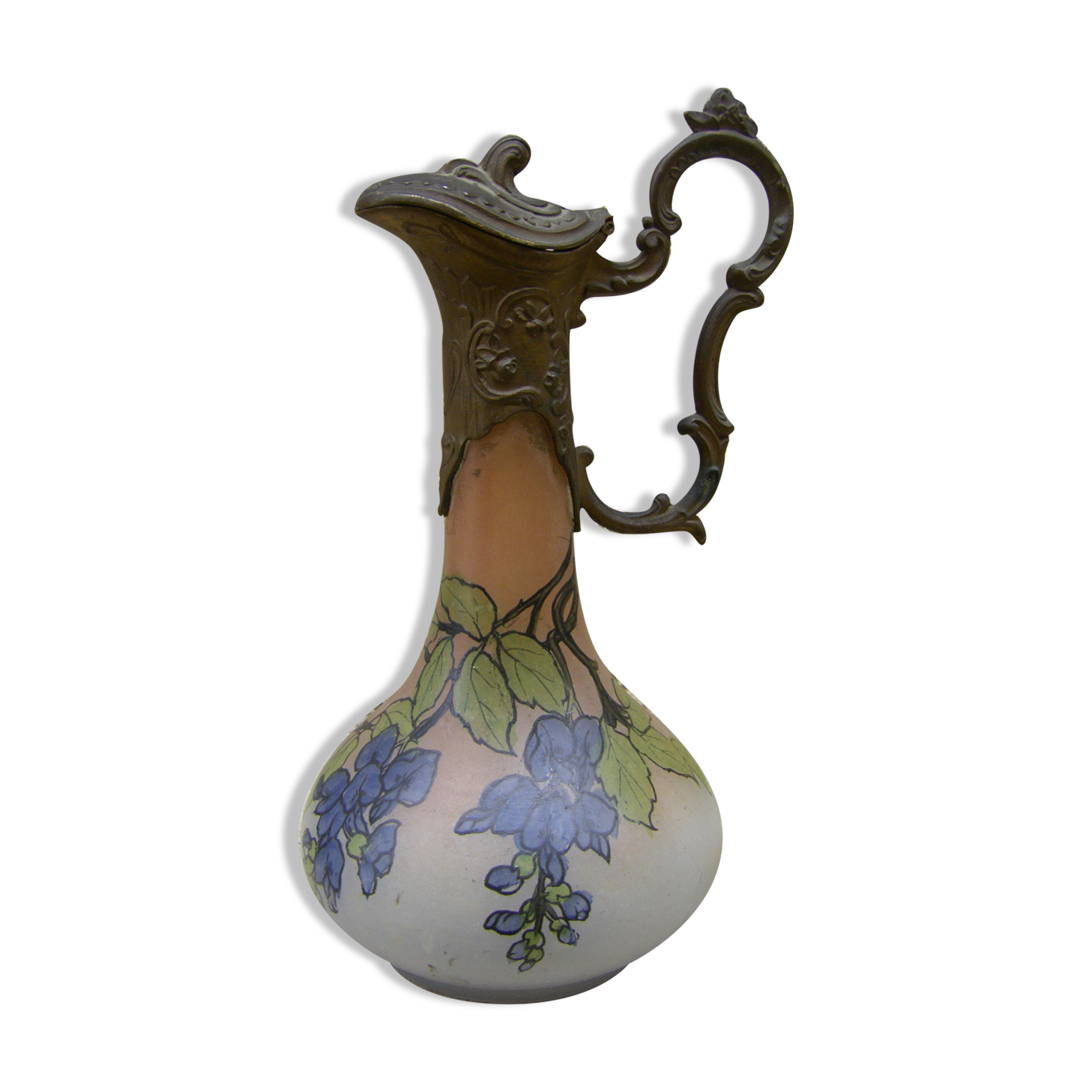 Antique decanter, hand painted