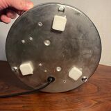 Round table lamp in opaline glass
