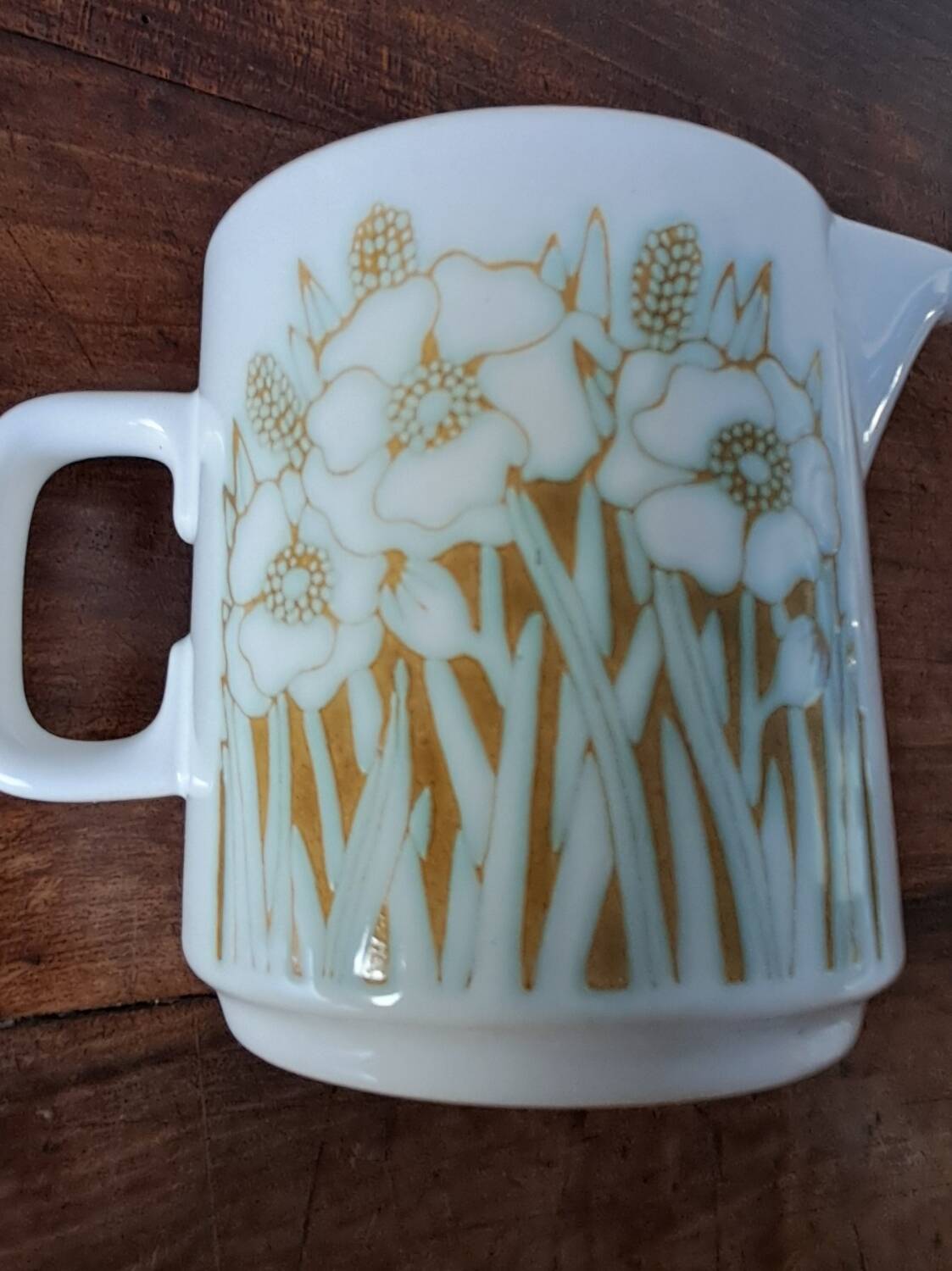 Pot à lait et confiturier Hornsea Fleur. 1970. England