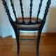 Chaise Napoleon III authentique assise cannage