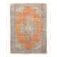6x8 Brunt Orange & Beige Aesthetic Vintage Rug, 188x262Cm