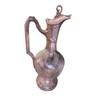 Carafe argent vermeil raisins