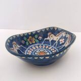 Bol ou centre de table vintage en céramique fait main et peint à la main, Italie