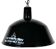 Industrial black enamel pendant lamp from emax, 1960s