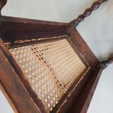 Wokkel chair with armrests and webbing seat