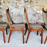 Set of 4 vintage teak chairs by R. Huber & Co., circa 60's