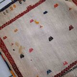 Ancient Persian Sumak handmade carpet 55cm x 100cm 1940s - 1C399