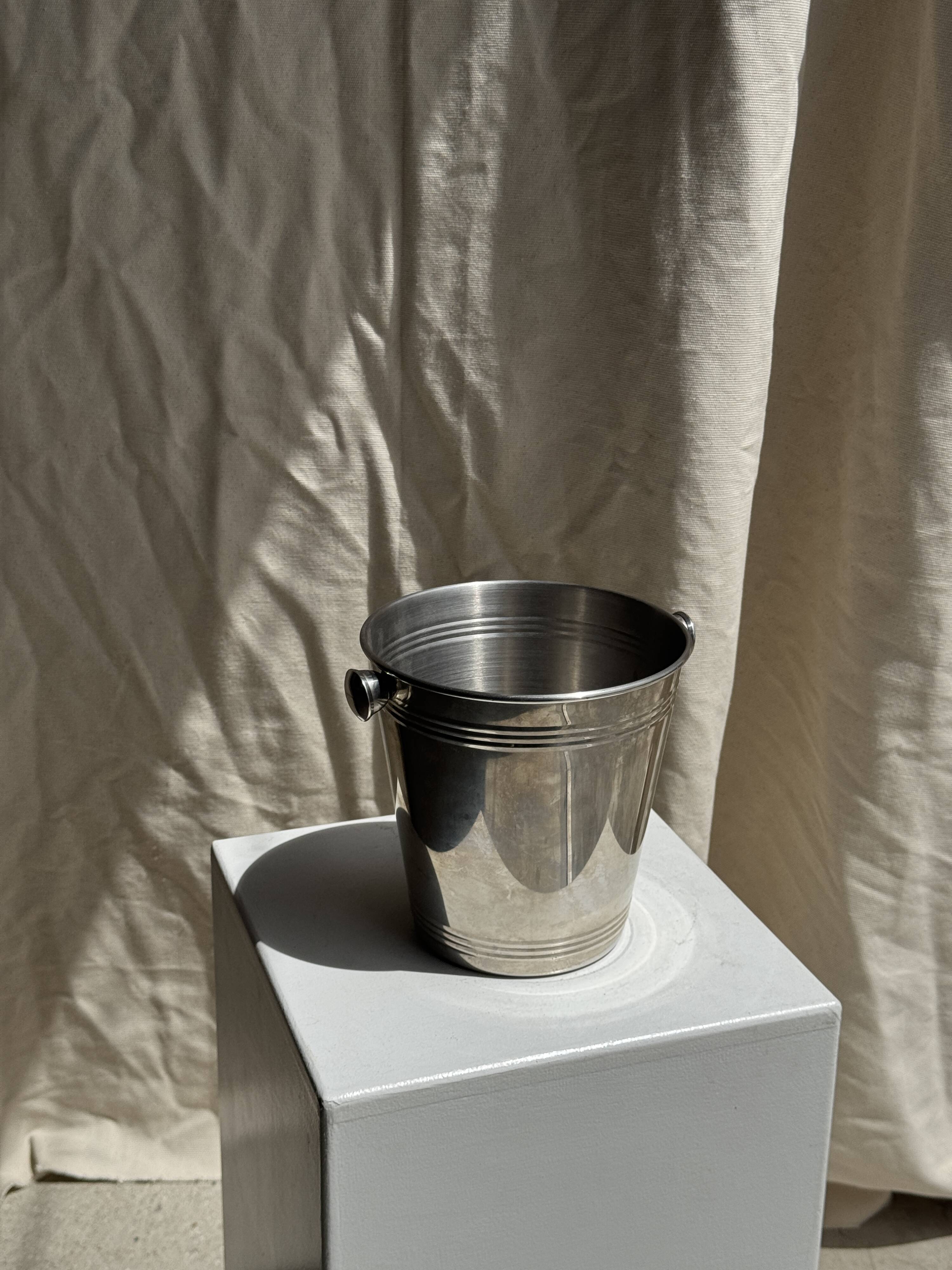 Silver-plated champagne bucket H19 D19