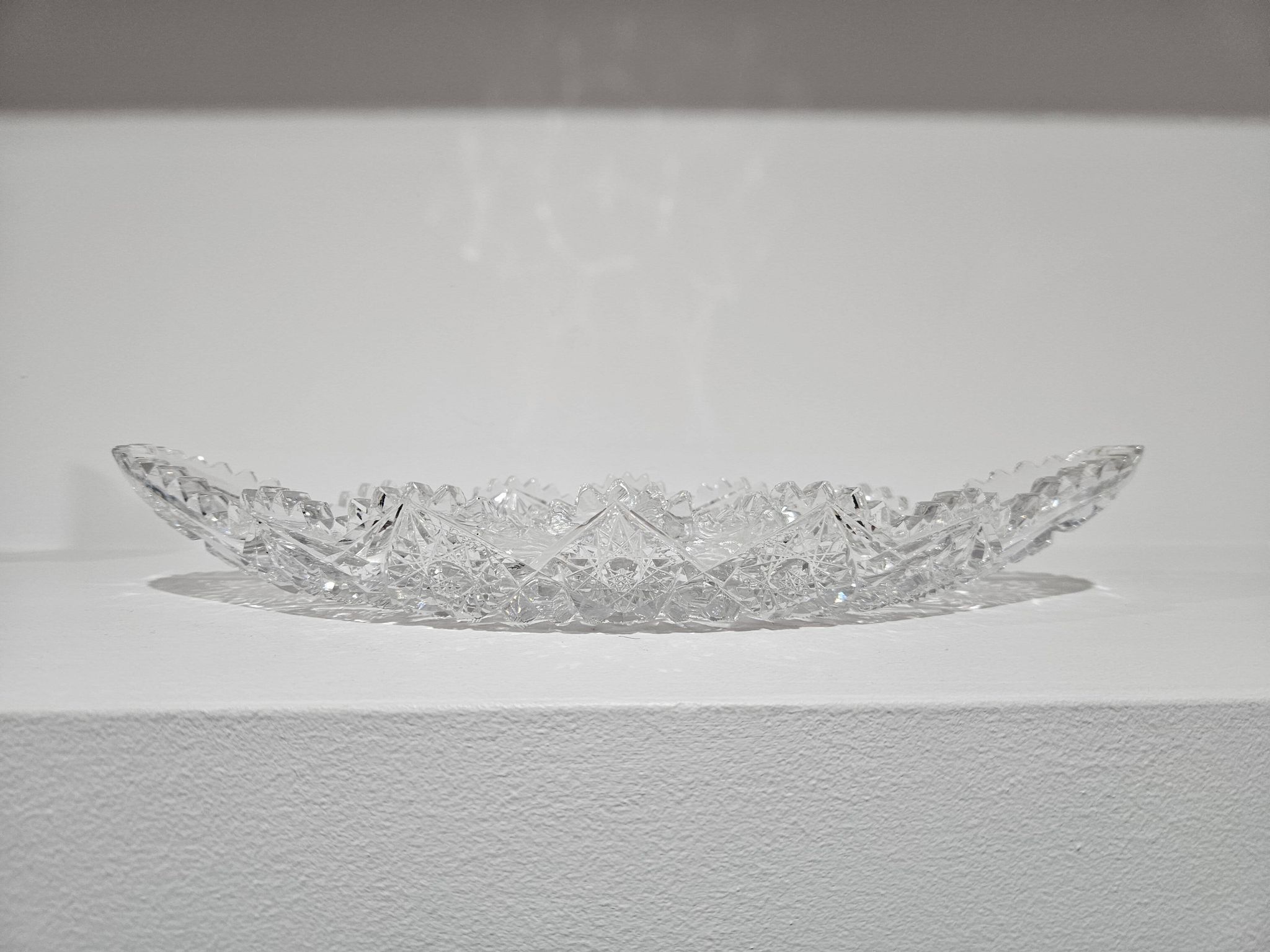 Starry Pattern Crystal Bowl, American, American Brilliant Cut Glass, 1920s.