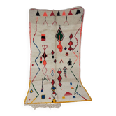 Handmade wool Berber rug 278x152cm