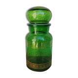 Apothecary pot in green glass