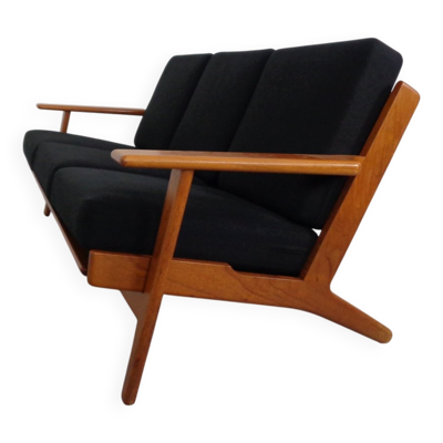 GE 290 Teak 3-Seater Sofa by Hans J. Wegner for Getama, Denmark, 1960s