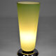 Art Deco lamp in chrome and celadon glass, France, circa 1930