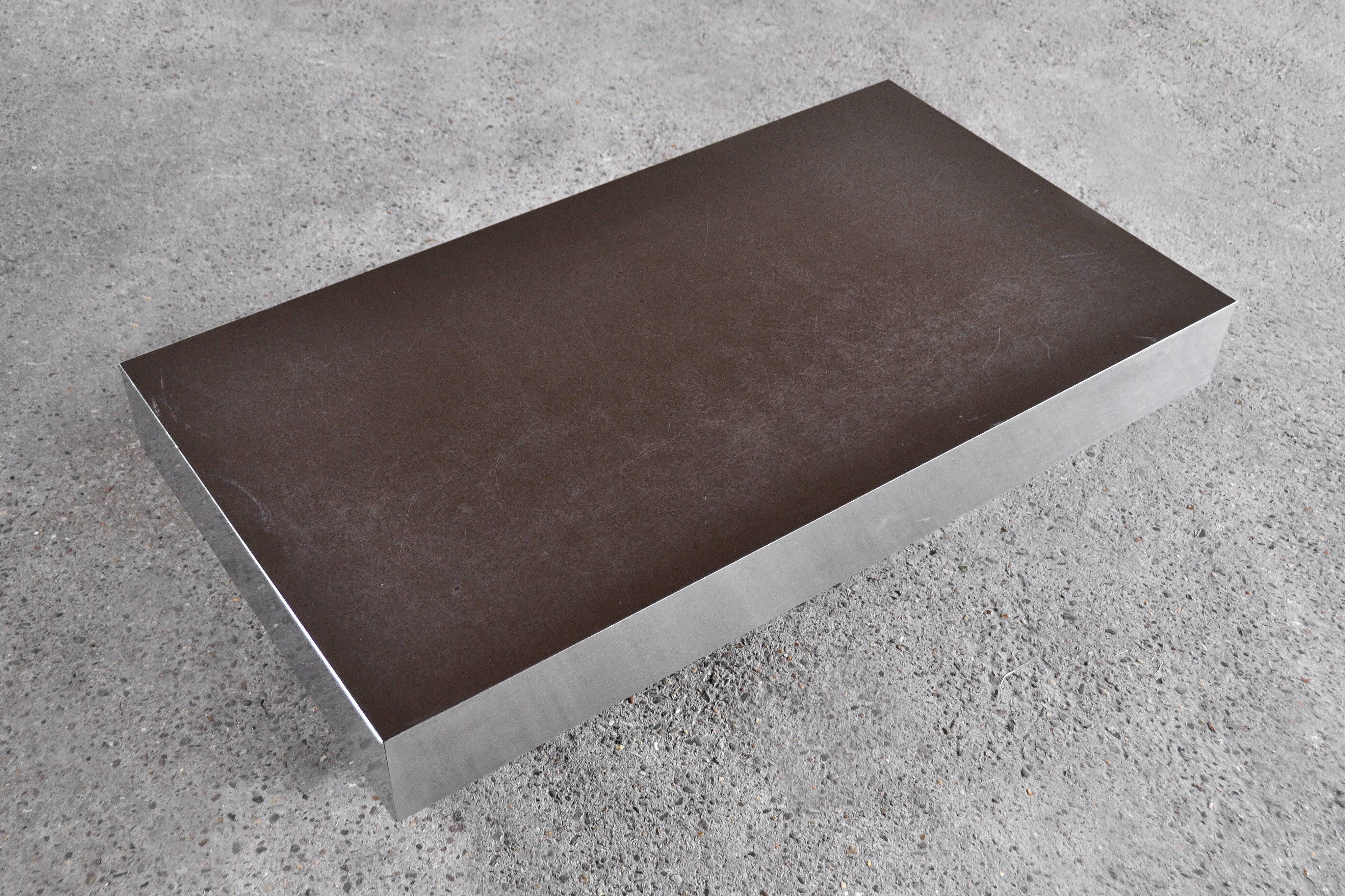 Vintage Italian Laminated & Chrome Coffee Table, 1970s