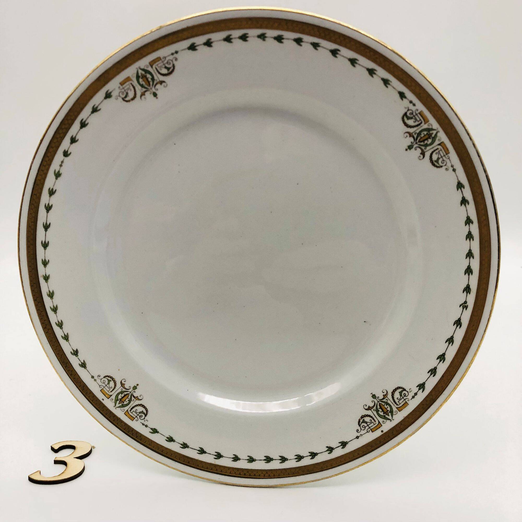 6 Assiettes à dessert vintage, Keeling & Co Losol Ware Burslem.