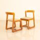 Ensemble de 4 chaises Mario Sabot 70's