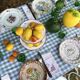 Exceptional set of 15 large mismatched plates.