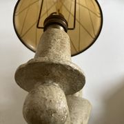 Pair of Arlus torchlight wall light in art deco plaster 1950