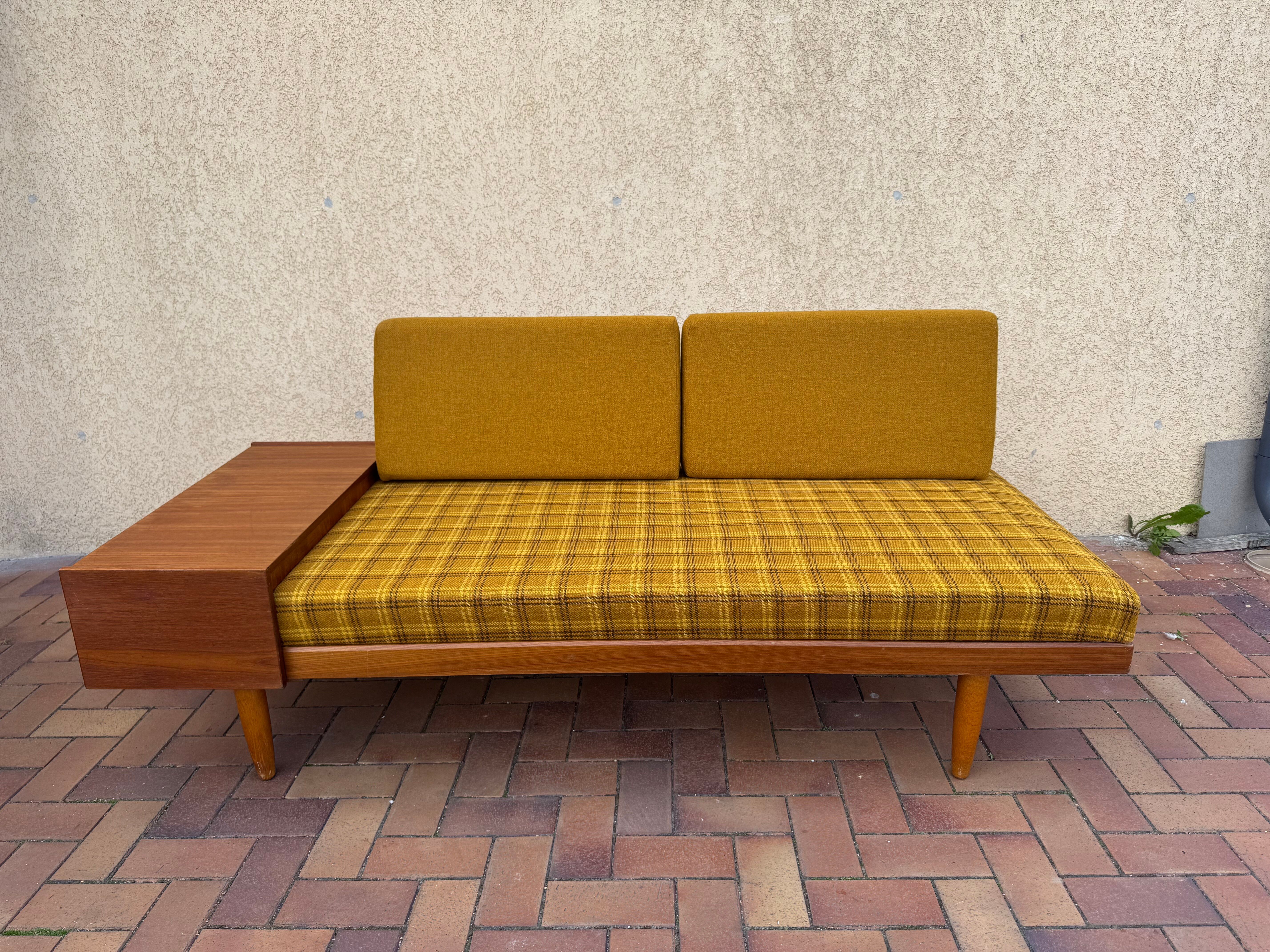 Vintage Scandinavian retro daybed MidCentury 1960s