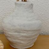White terracotta vase