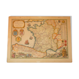 Map of the paths of compostela St Jacques Daniel Derveaux