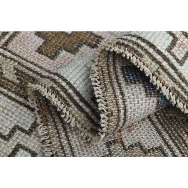 1970s Vintage Turkish Oushak Handmade Wool Cotton Pink Area Rug 130x190